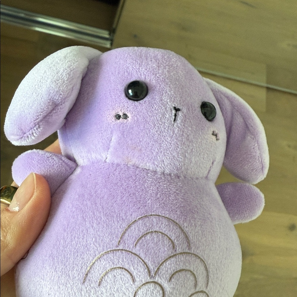 Tatcha Purple Plush Bunny Keychain - Picture 4 of 4